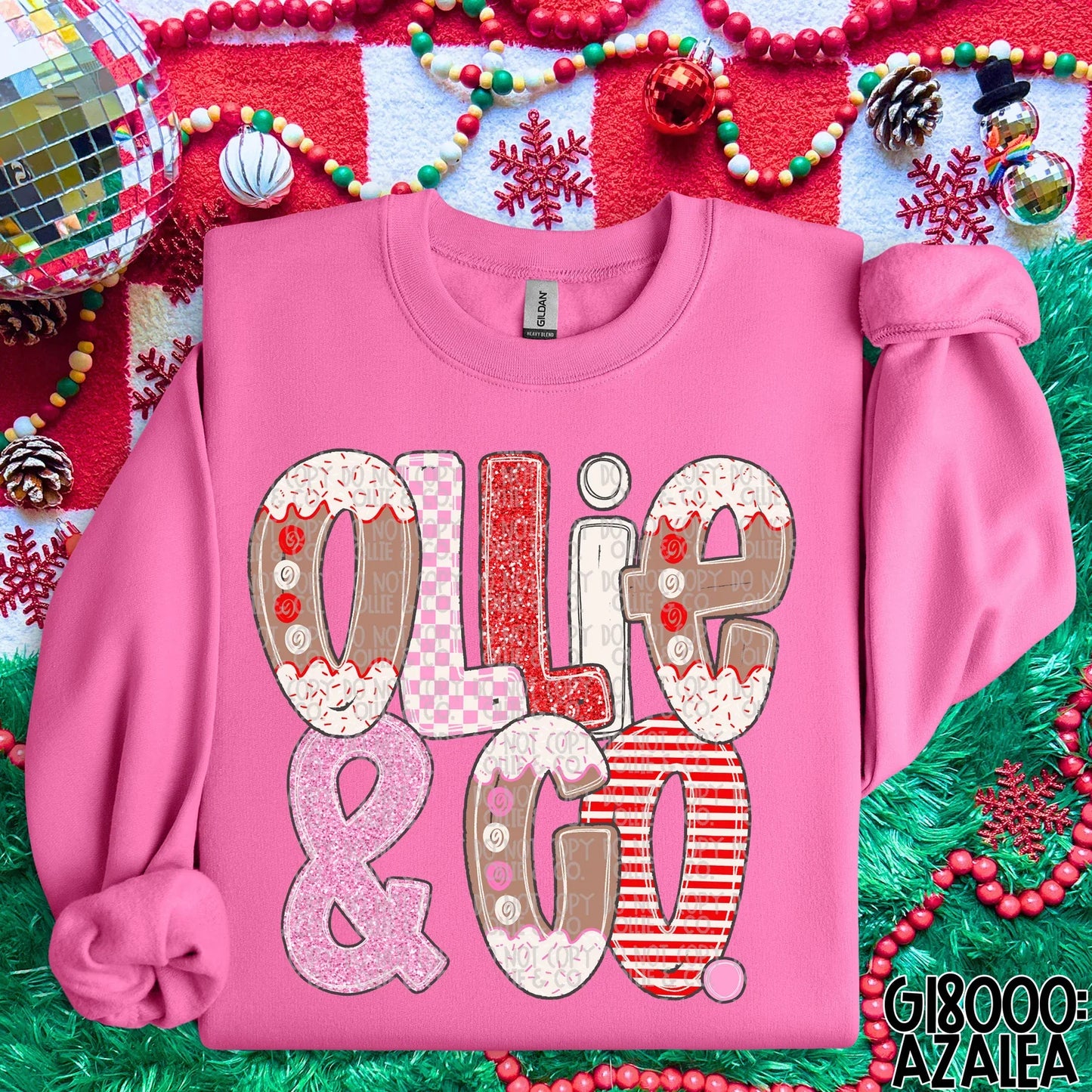 HAND LETTERED GINGERBREAD NAMES *OLLIE & CO. EXCLUSIVE* - CUSTOM COMPLETED TEE