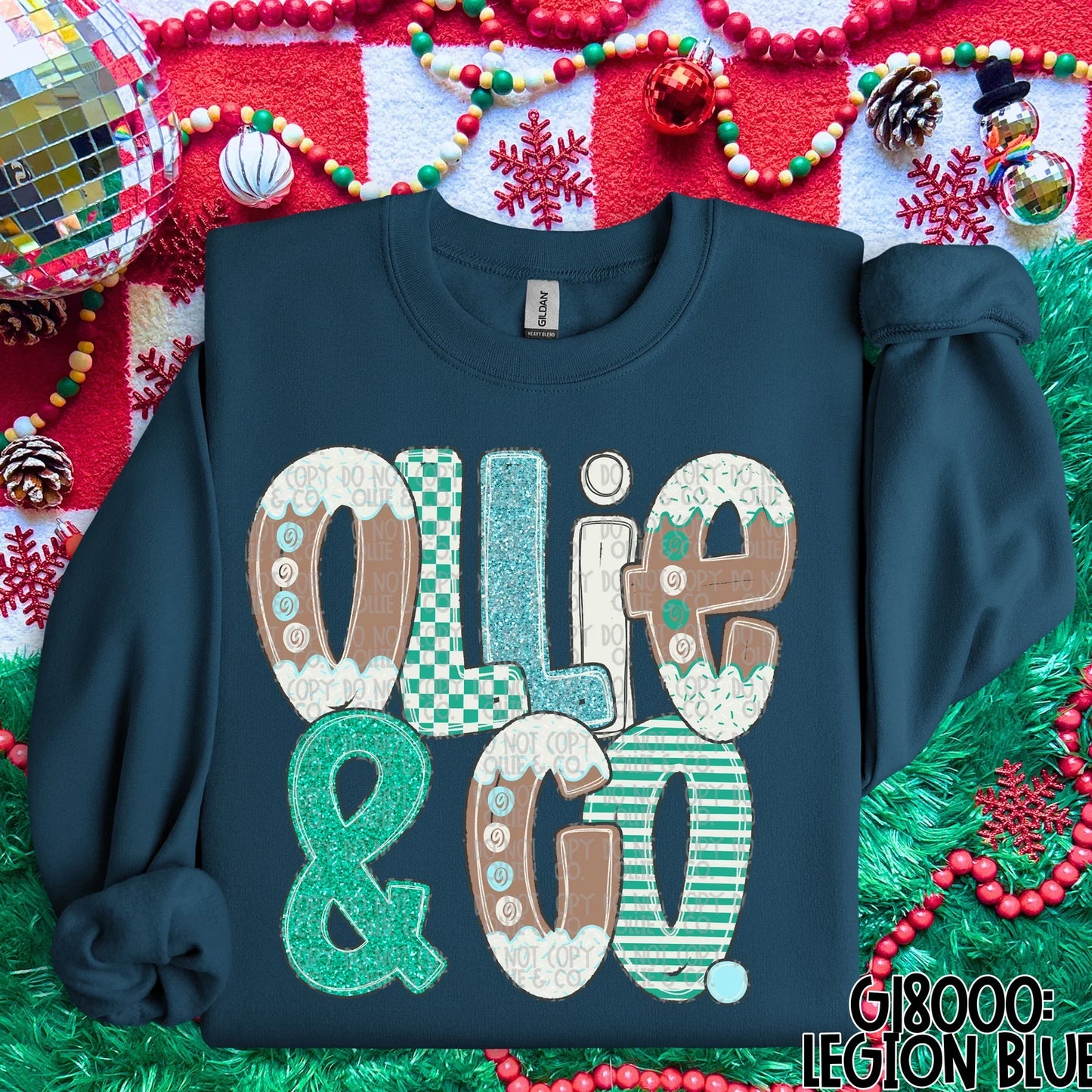 HAND LETTERED GINGERBREAD NAMES *OLLIE & CO. EXCLUSIVE* - CUSTOM COMPLETED TEE