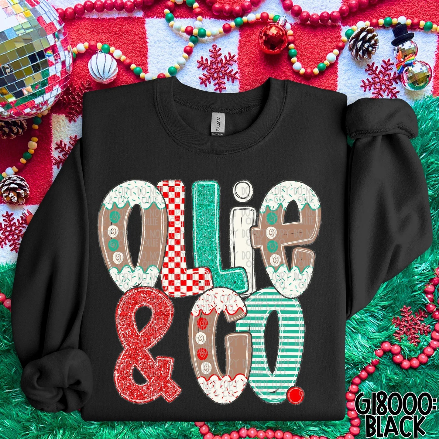 HAND LETTERED GINGERBREAD NAMES *OLLIE & CO. EXCLUSIVE* - CUSTOM COMPLETED TEE