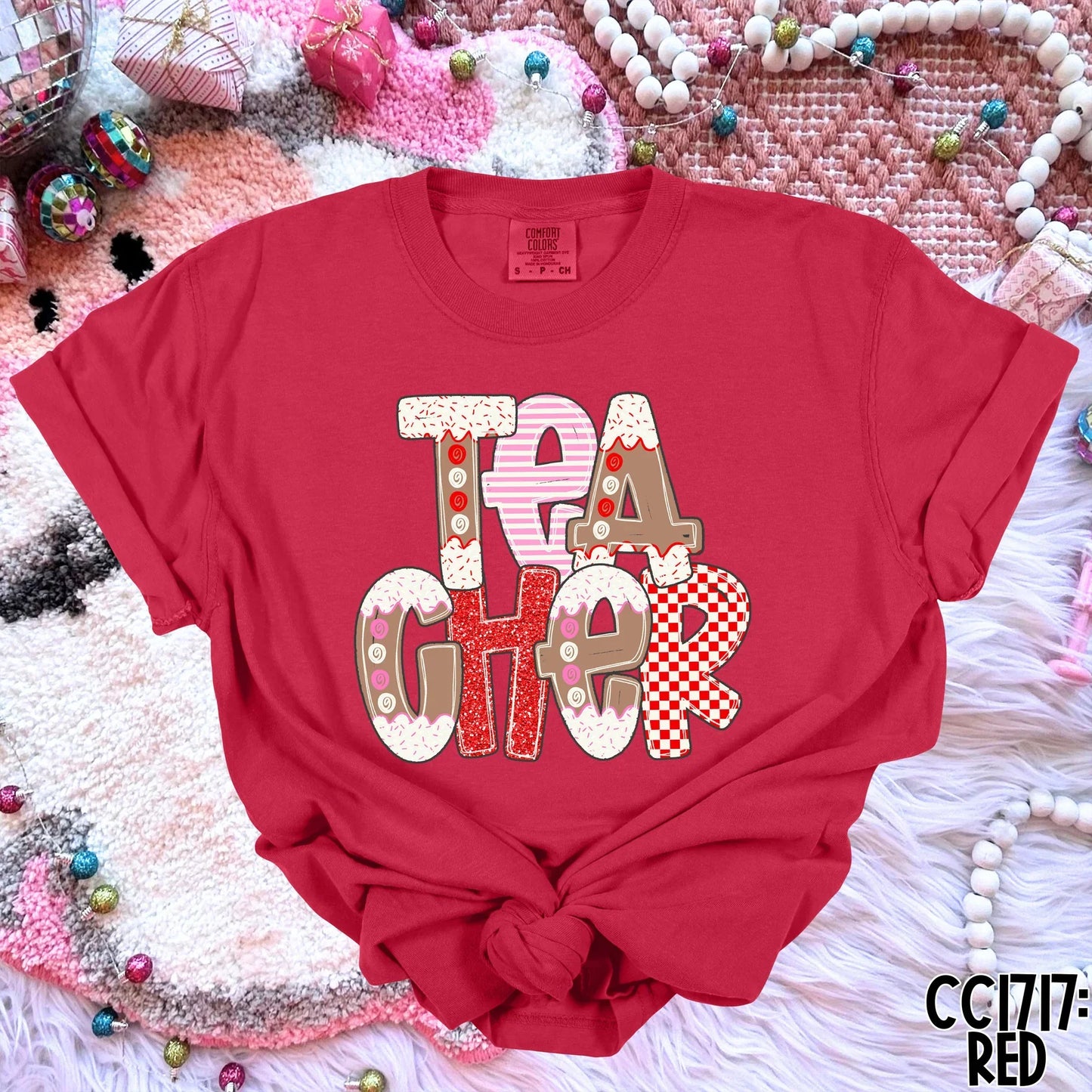 HAND LETTERED GINGERBREAD NAMES *OLLIE & CO. EXCLUSIVE* - CUSTOM COMPLETED TEE