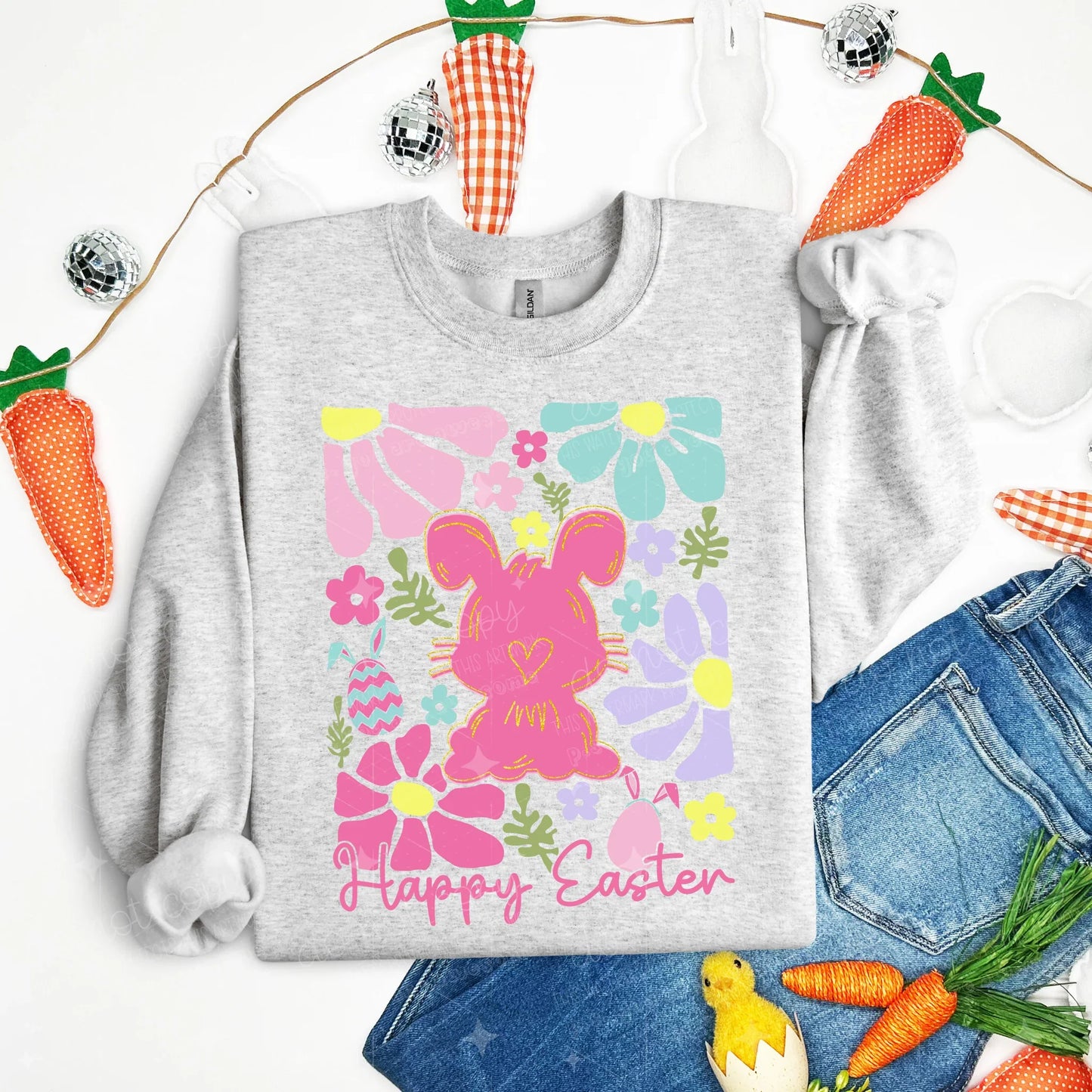 HAPPY EASTER - COMPLETED TEE