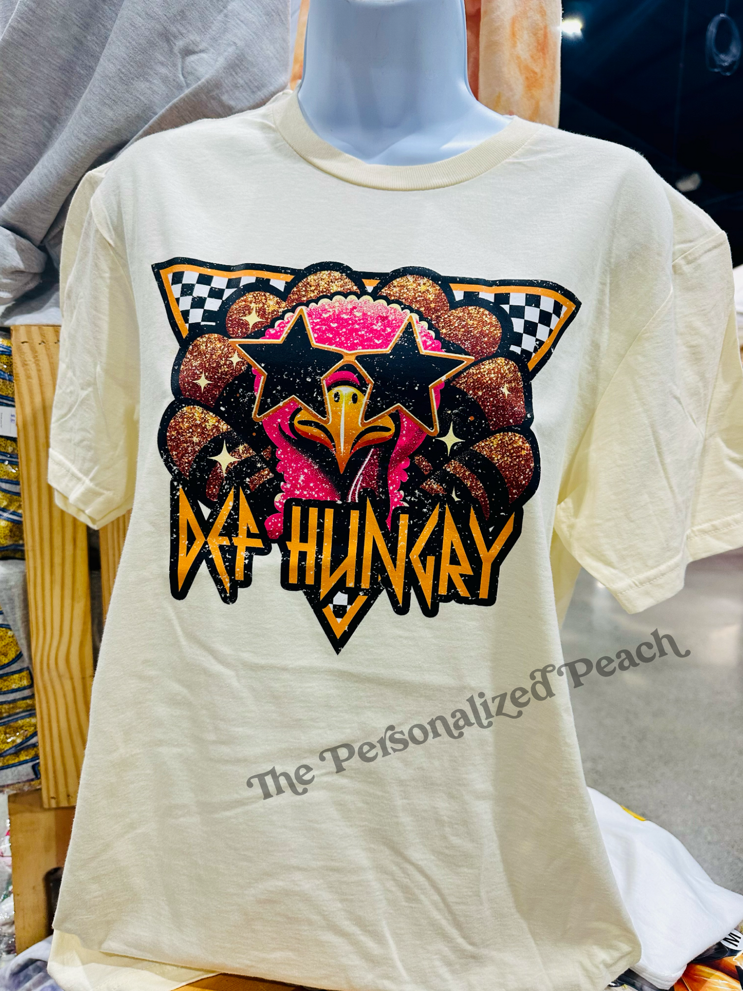 Def Hungry Faux Glitter Tee