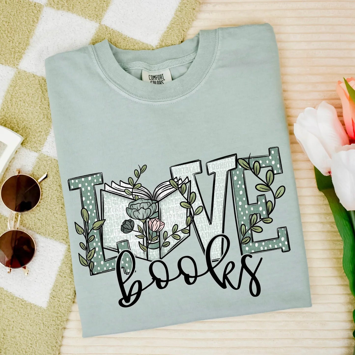 LOVE BOOKS - COMPLETED TEE