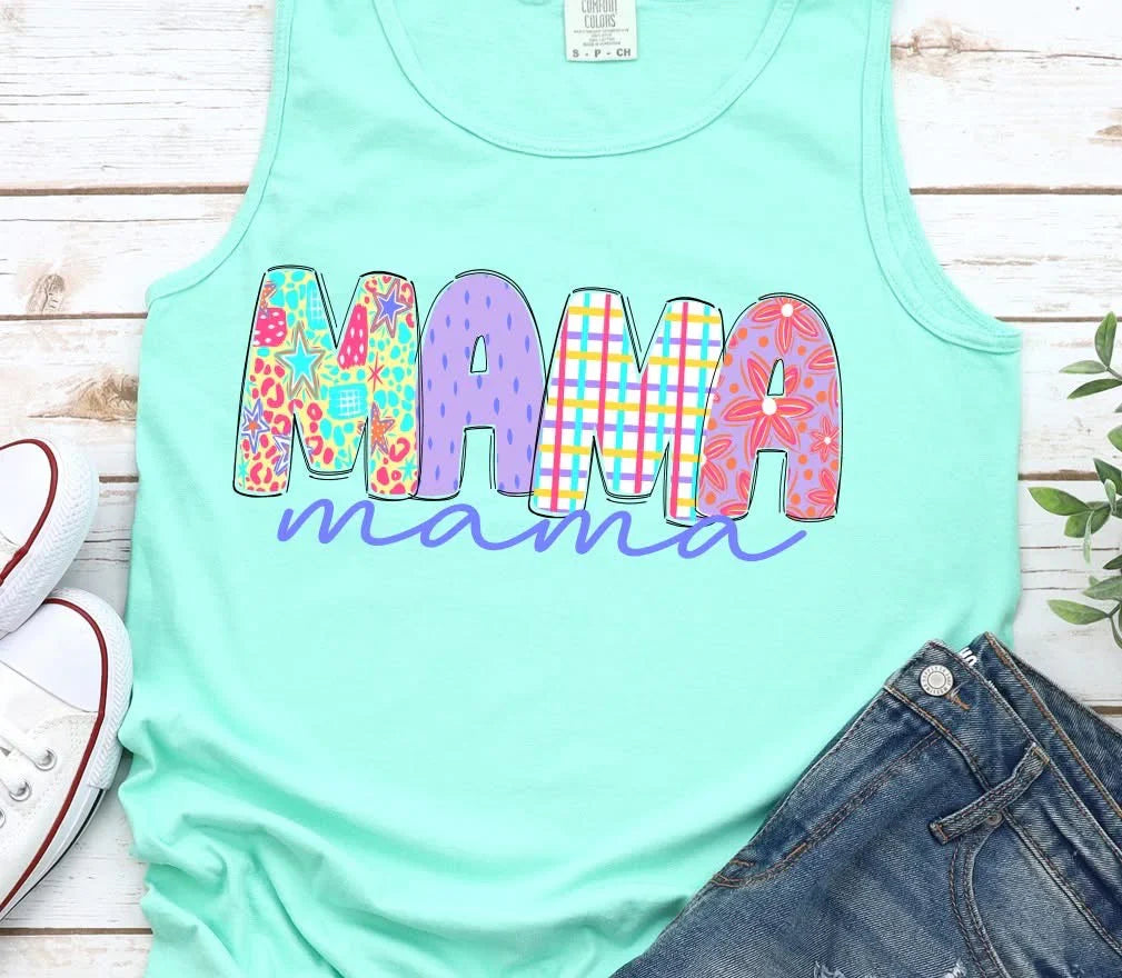 MAMA SCRIBBLES - COMPLETED TEE