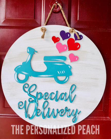 Special Delivery Valentines Door Hanger