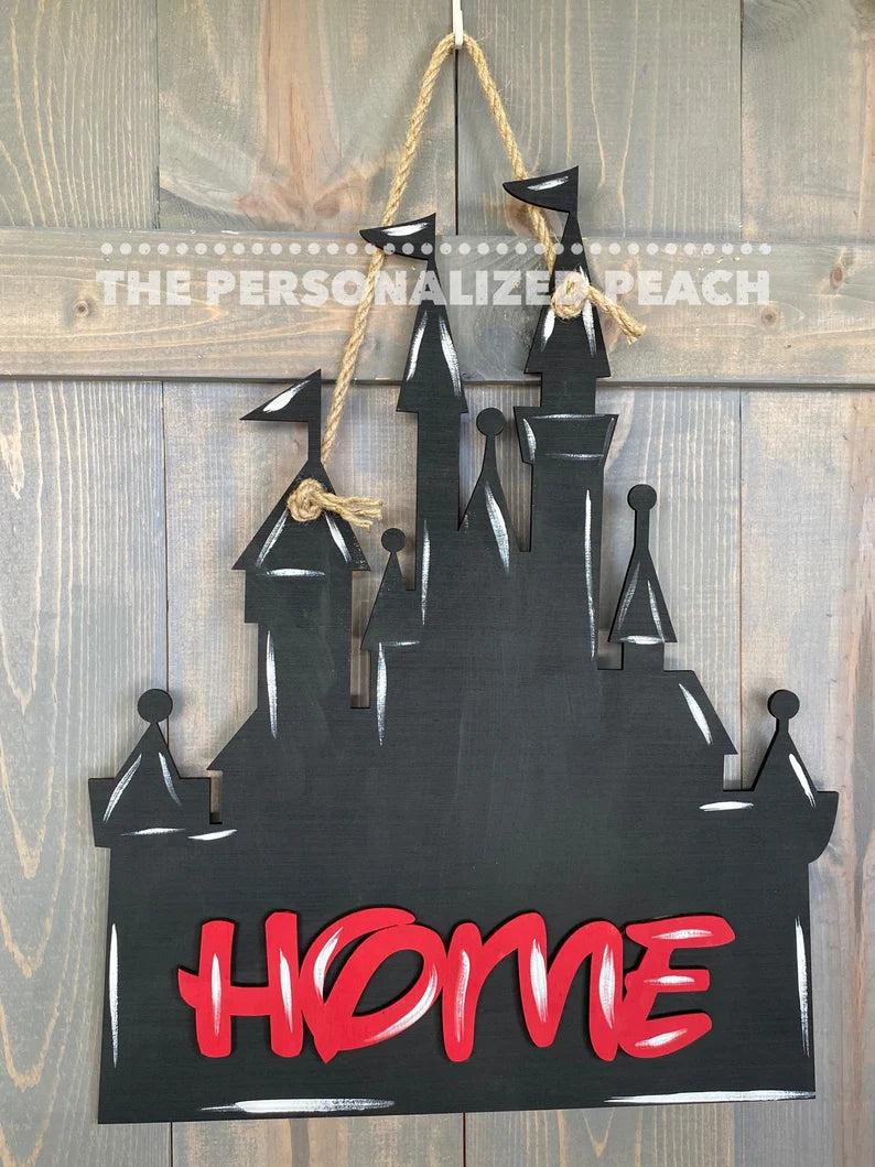 Castle Door Hanger Home Door Decor