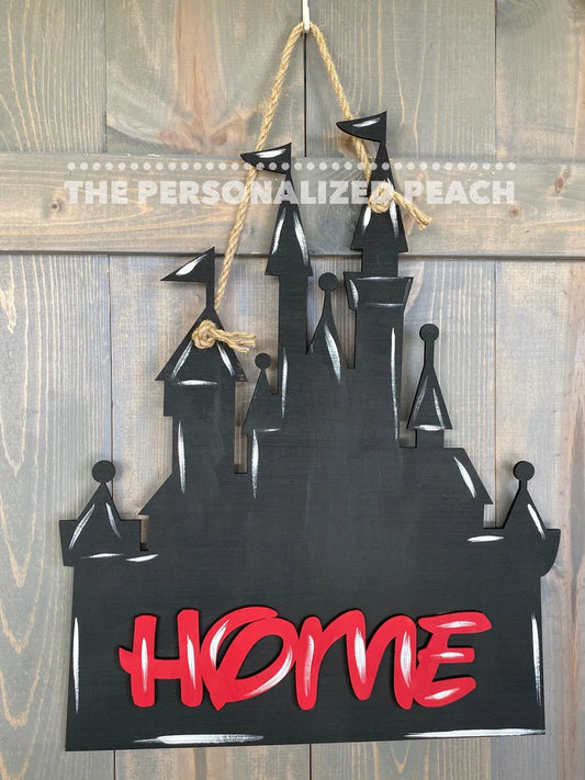 Castle Door Hanger Home Door Decor