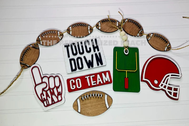Football Tiered Tray DIY Paint Craft Kit