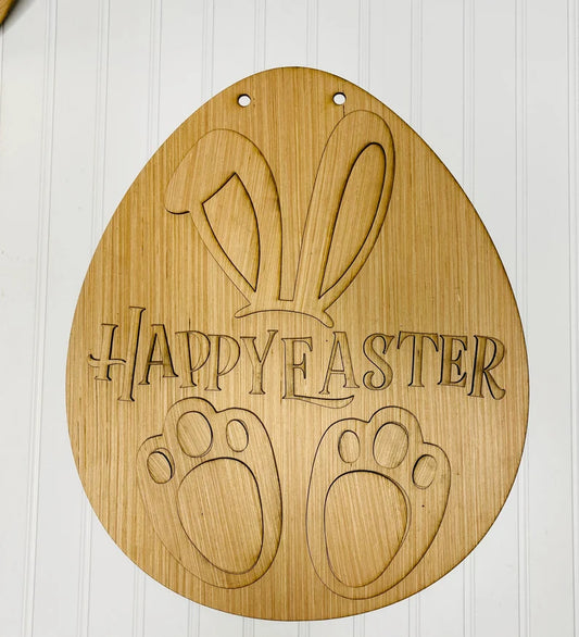 Happy Easter DIY Craft Blank Easter Egg