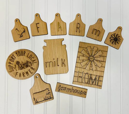 Farm tiered tray DIY kit / Craft kit