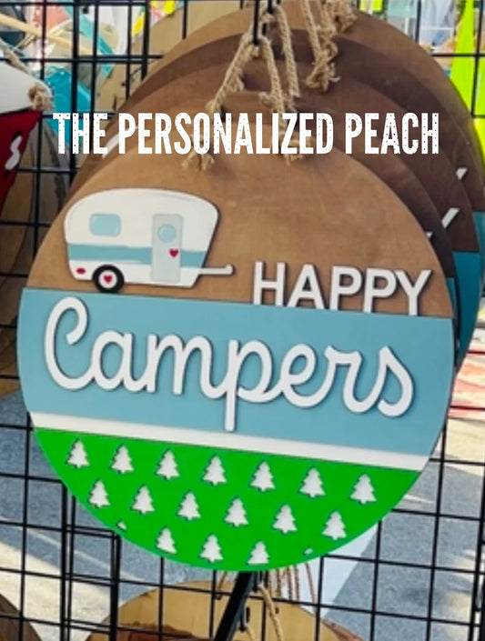 Happy Camper Door Hanger
